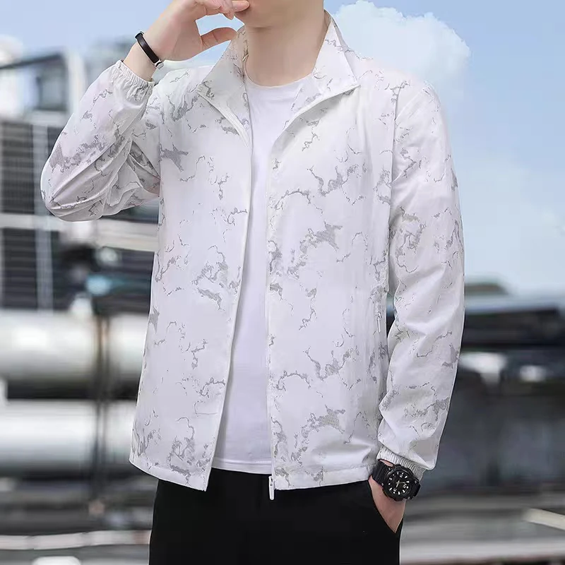 

EiAO Camo Sunscreen clothing Men UPF50+ Cooling Fishing Shirt Lightweight Breathable Outdoor Skin Jacket for Hiking Camping 2025