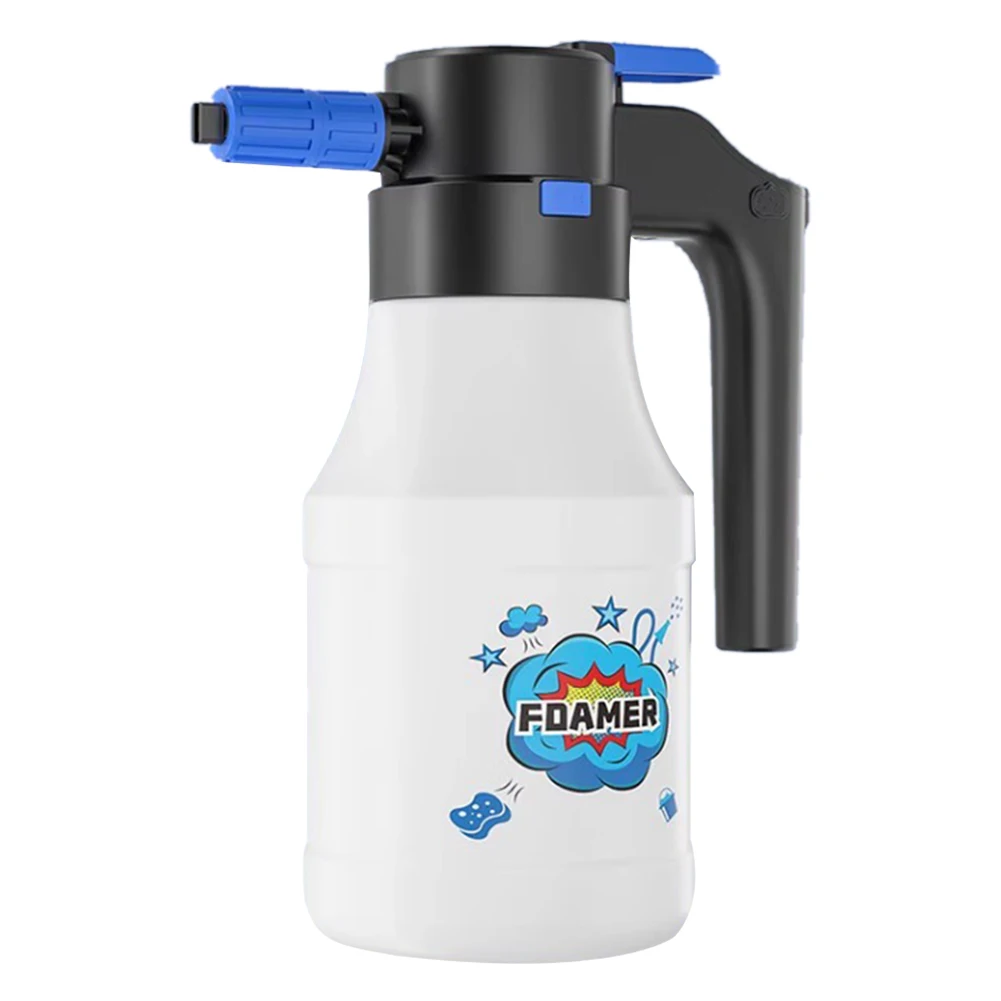 1.5L Electric Foam Sprayer USB Rechargeable 2600mAh Car Wash Water Gun Hand Pump Foam Sprayer Car Cleaning Tools