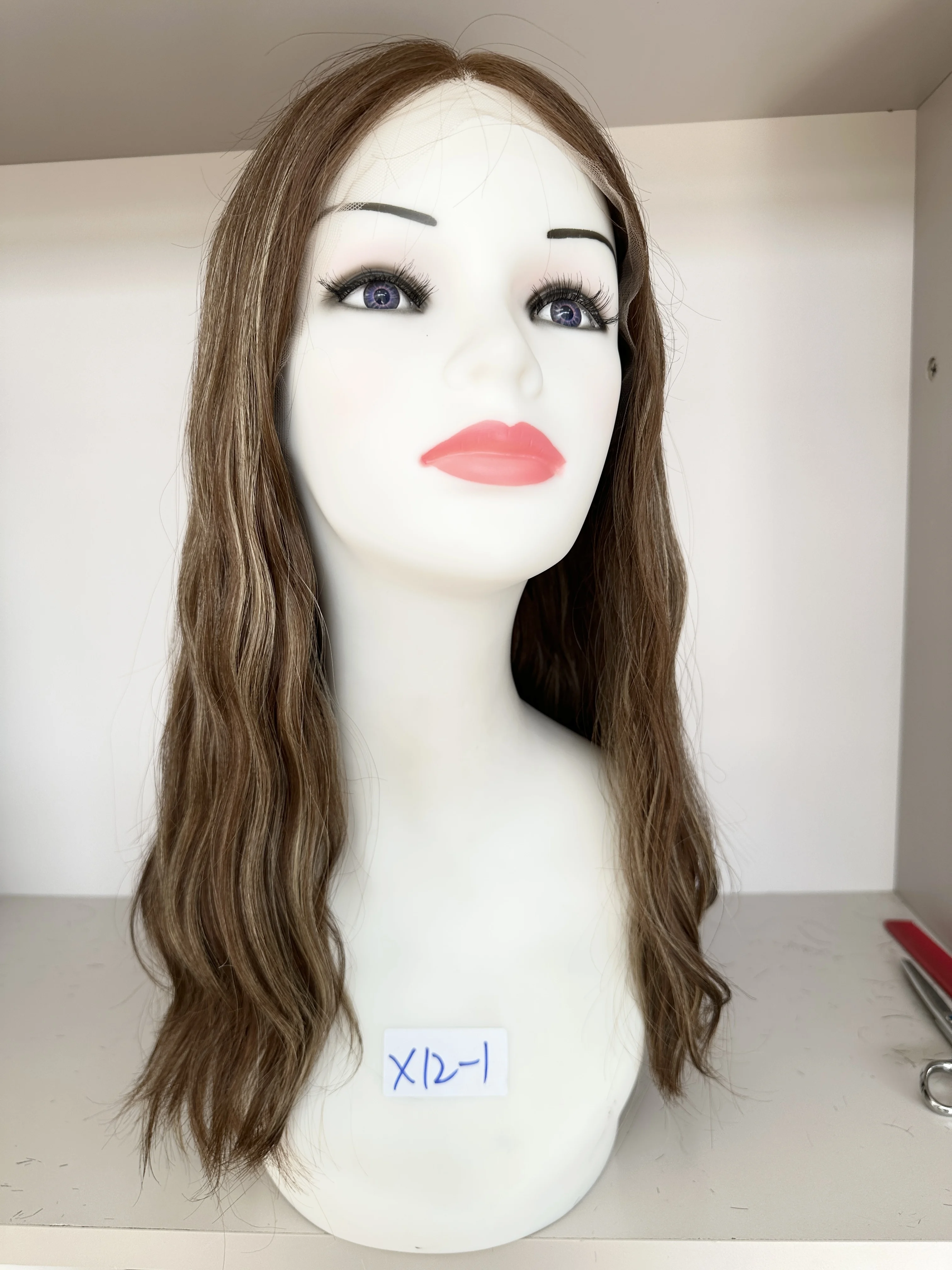 Wig Kosher atas renda Wig rambut Eropa BlondColor wig Yahudi rambut manusia atasan renda untuk wanita gratis pengiriman