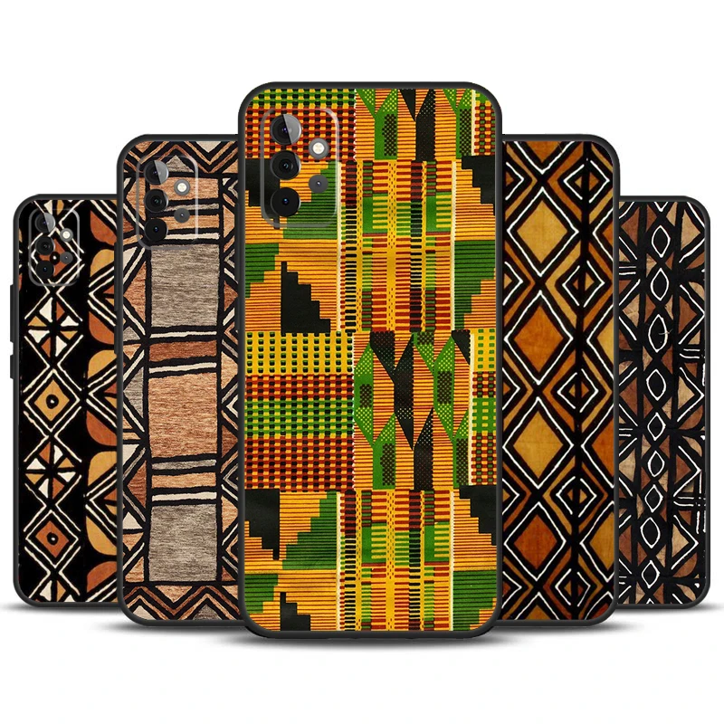 African Wax Print Design Case For Samsung Galaxy A13 A33 A53 A32 A52 A22 A12 A15 A25 A71 A51 A14 A24 A34 A54 Cover