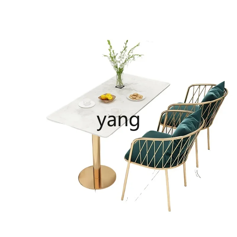 

LMM milk tea shop table and chair sitting area reception dessert shop cafe table and chair combination