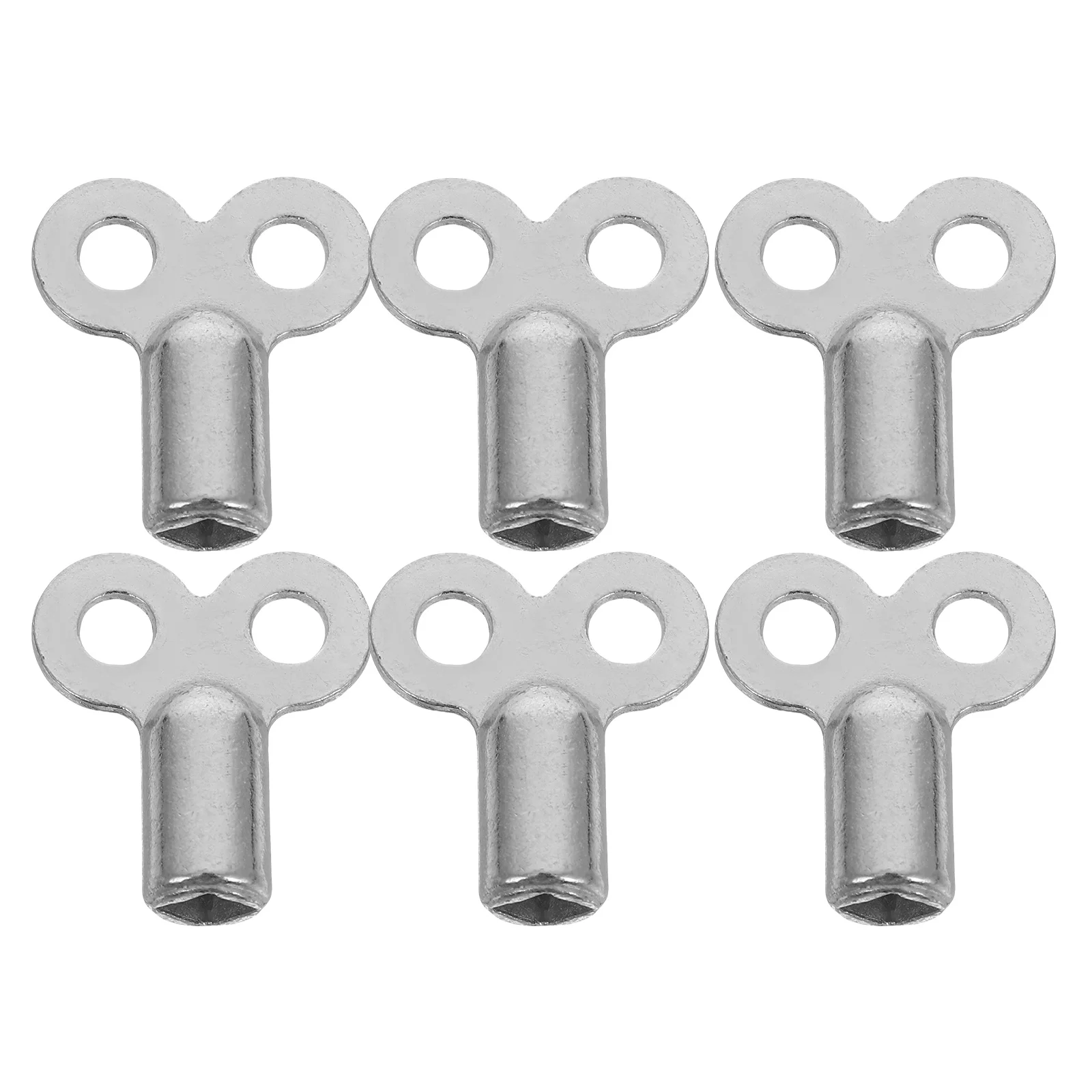 

6pcs Radiator Bleed Key Heater Exhaust Valve Faucet Air Vent Keys for Plumbing Zinc Alloy Durability Compatibility Hand Tools