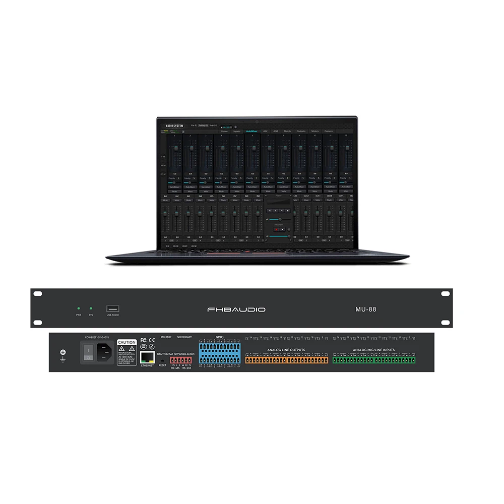 Professional Audio Processor 8-channel Digital Mixer Audio matrix