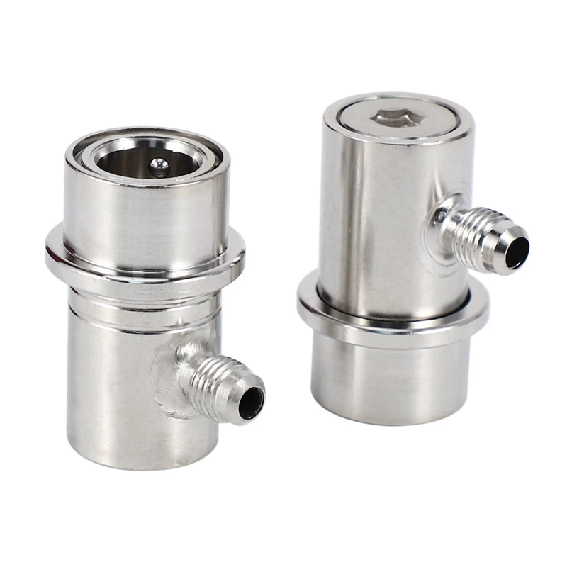 

2X Heavy Duty Stainless Steel Ball Lock Corny Keg Disconnect Gas & Liquid (MFL/Barb) Home Brew Beer Kegging