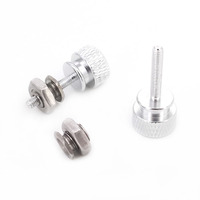 2 sets Cabin Door Fixing Canopy Hatch Cover Lock Lid Locker M6 Nuts Thumb Screws for RC Boat Car Airplane