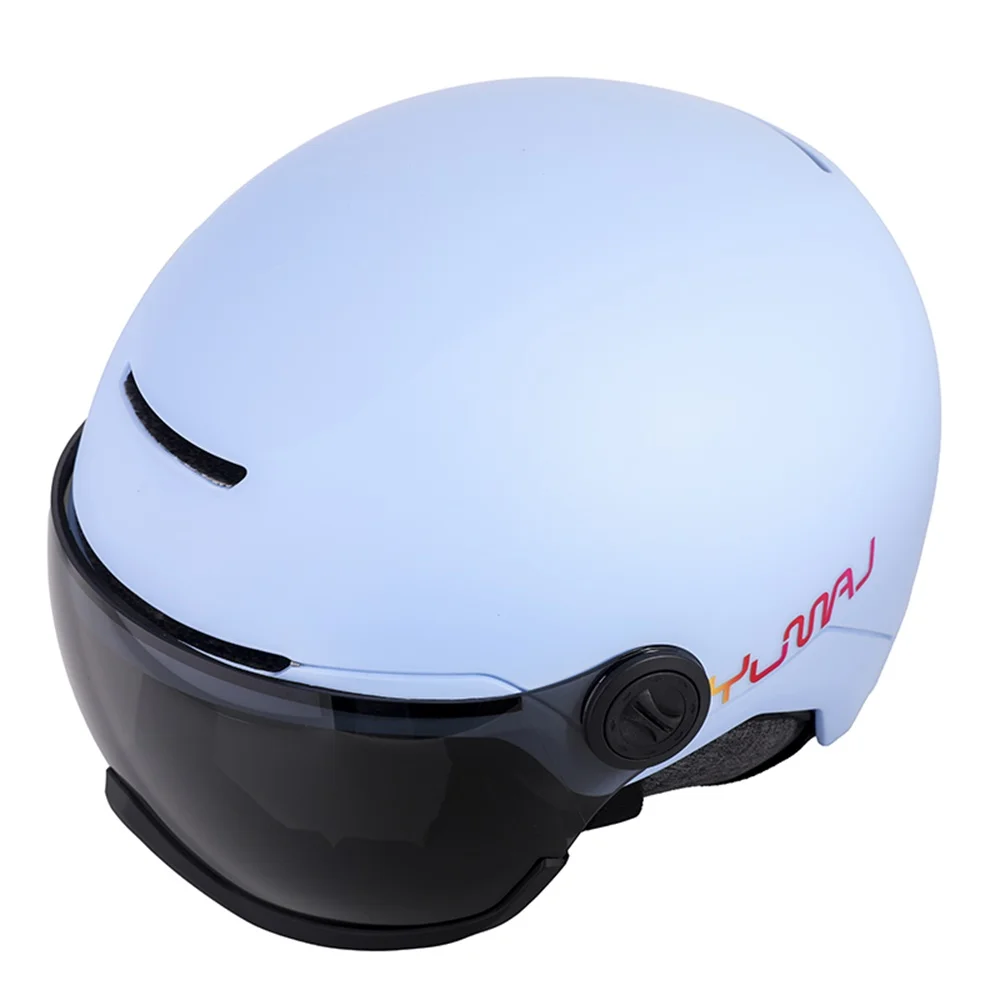 

YUMAJ, бестселлер, лыжный теплый шлем, зимний велосипедный шлем, одно- и двухсторонние противотуманные съемные очки, сертифицированные безопасностью