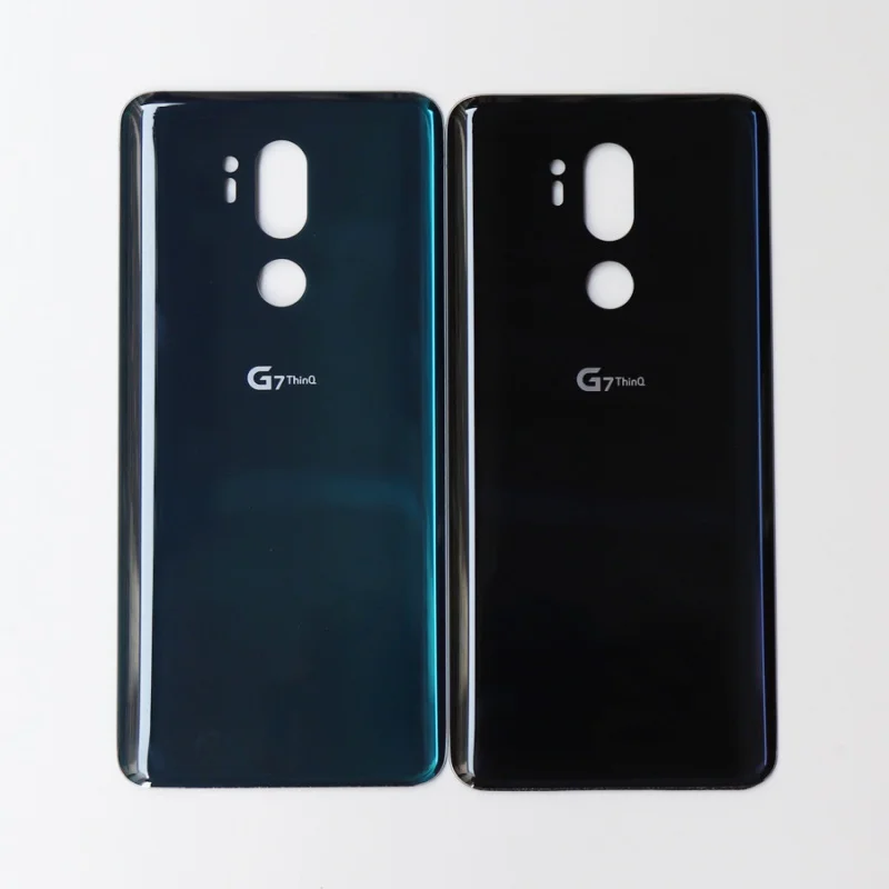 

Оригинальная Стеклянная Крышка батарейного отсека для LG G7 ThinQ G710EM G7, задняя крышка батарейного отсека, стеклянный корпус, запасные части с клеем