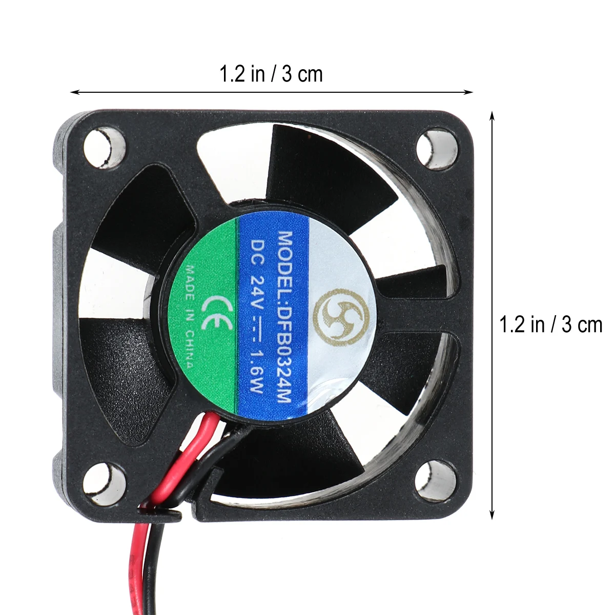

4 Pcs Small Cooling Fan Printer Nozzles Kit Air Conditioner Usb for 3D 24v