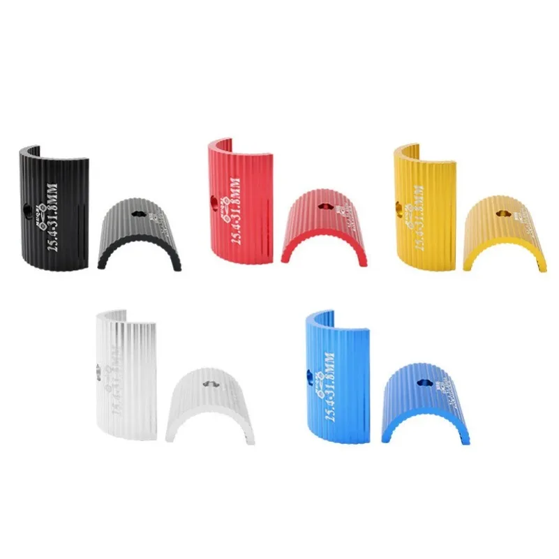MUQZI 1Pair Bike Handlebar Shim 25.4mm To 31.8mm 31.8mm To 35mm Aperture Adjust Adapter MTB Road Bicycle Bar Stem Reducer image 2