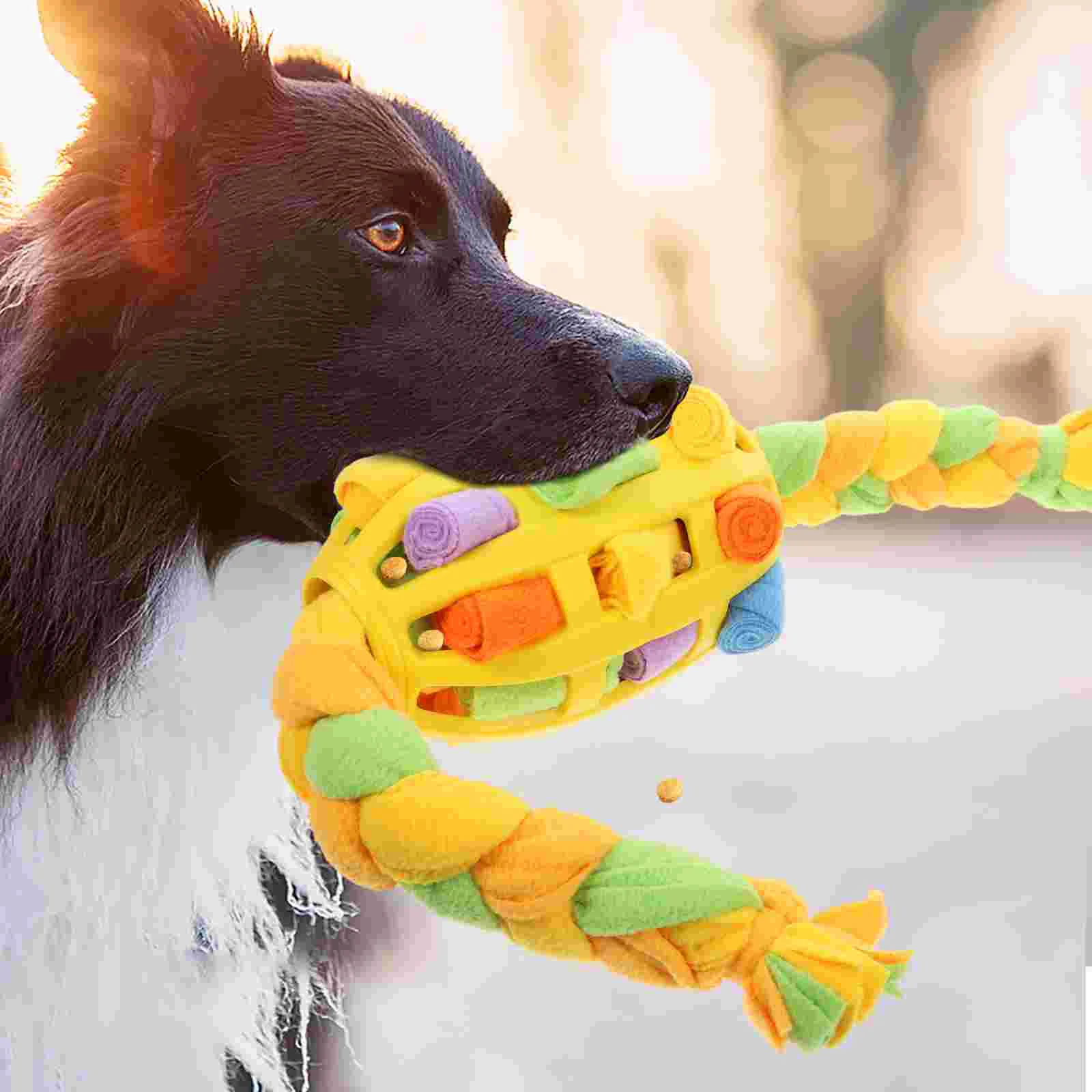 

Interactive Snuffle Ball For Dogs Puppy Food Treat Dispenser Toy Ball Stimulating Dog Toy dog snuffle toy