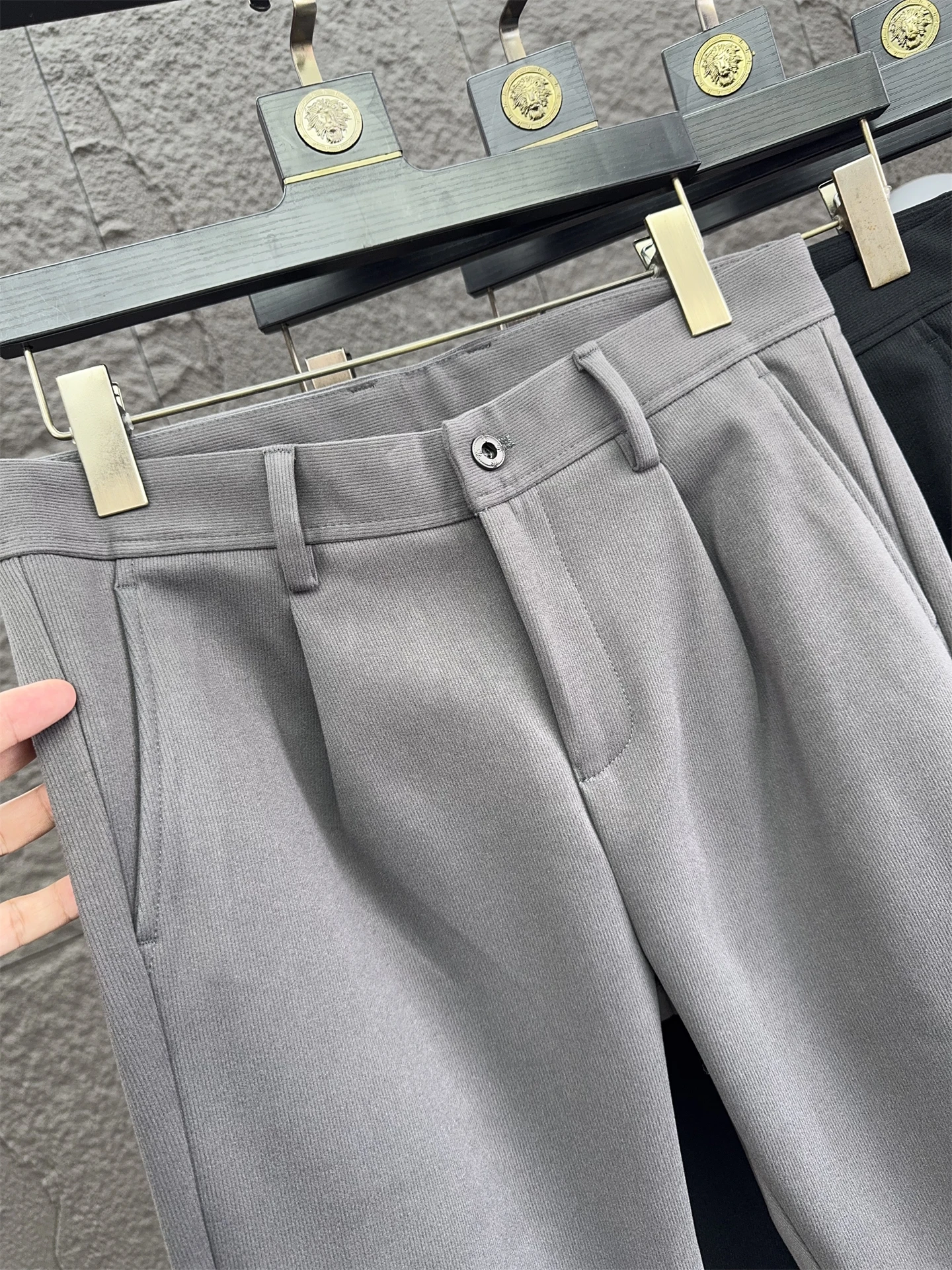 

Мужские вельветовые повседневные брюки Svip Thiened с прямыми штанинами, осень-зима, однотонные, удобные, теплые, облегающие, для отдыха, футболка...