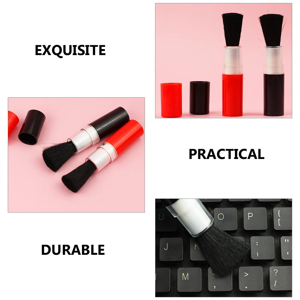 4 Pcs Telescopic Cleaning Brush Lens Small Make up Cleaner Air Vent Laptop Stand Detailing Car Conditioner