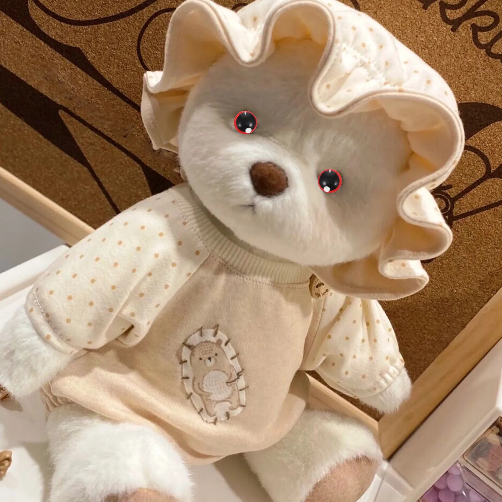 

100Pcs Crystal Glass Eyes 8Mm Flatback Cabochon for DIY Crafts Realistic Animal Eyes Easy Glue-on Craft Supplies for Stuffed