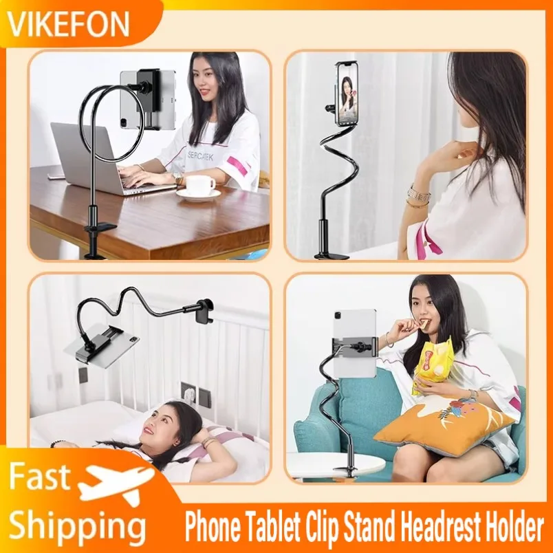

Lazy Bedside Desktop Live Foldable 100cm Mobile Phone Tablet Clip Stand Headrest Holder For iPad Samsung Xiaomi Tablet and Phone