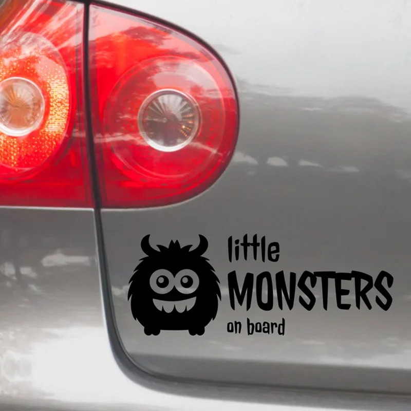 

Little Monsters on Board for Car Stickers Decoration Window Bumper Anime Stickers Exterior Accessories Waterproof Vinyl Decals