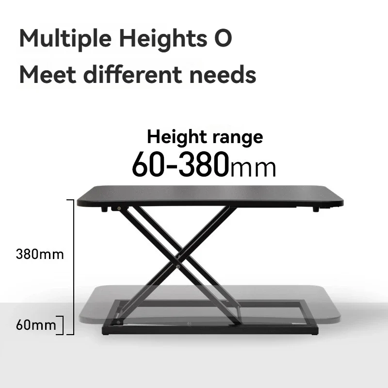 

Mobile Desk Folding Work Support Stand, Lifting Stand Standing Office Computer Stand, Laptop Desktop Height Increasing Stand