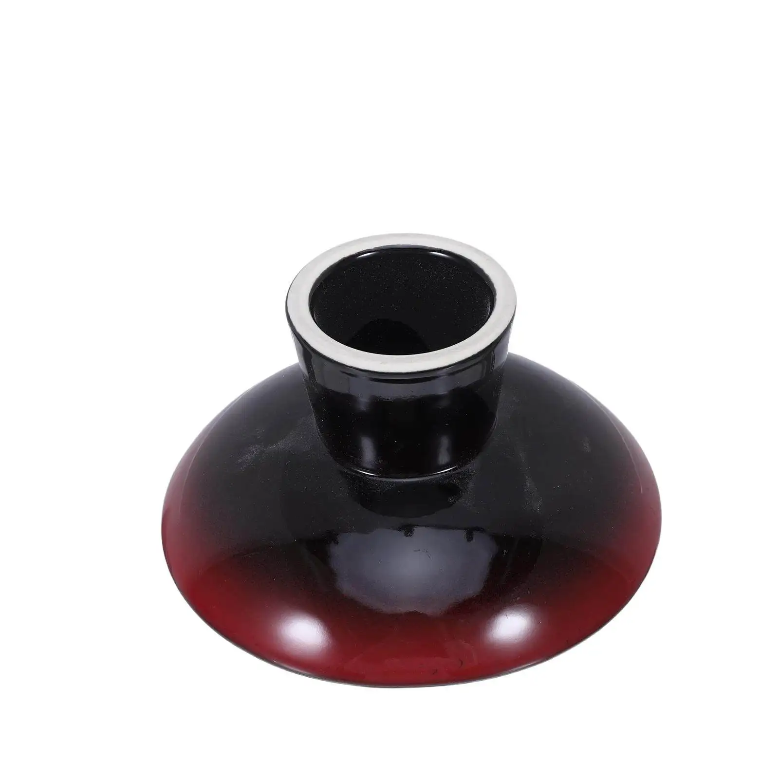 

4.72 Inch Red Ceramic Footed Fruit Bowl Pedestal Serving Tray for Kitchen Counter Modern Decorative Plate Snack Nut Dessert