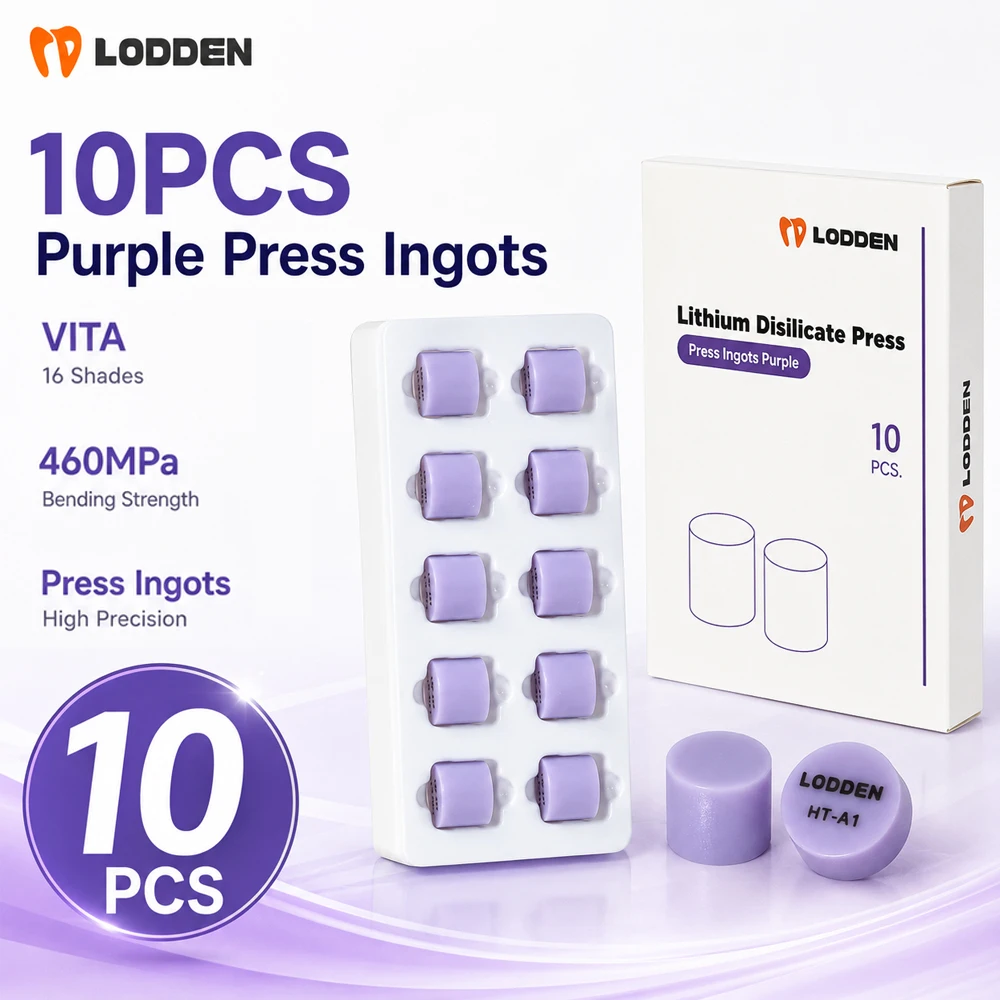 Dental Lab Lithium Disilicate Glass Ceramic Press Ingot Blocks for Ultra Thin Veneer Inlay Onlay Crown Natural Aesthetics Strong