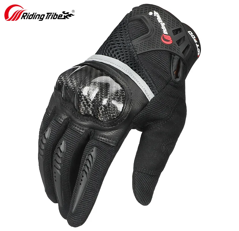 

Riding Tribe Breathable Motorcycle Gloves Touch Screen Wear-resistant Anti-fall Night Reflection Motocross Winter Warm