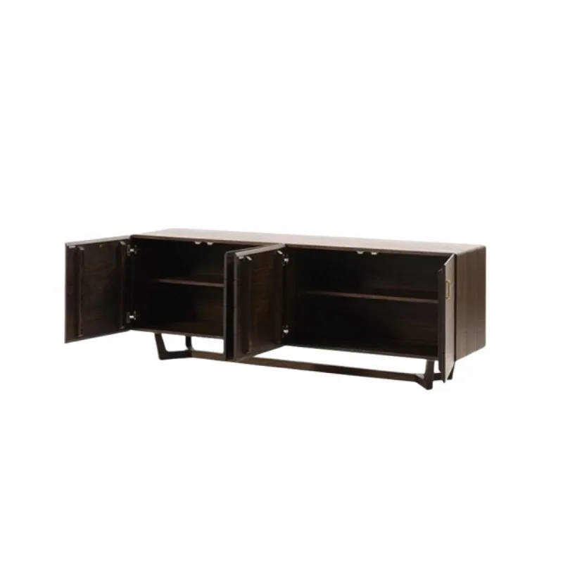 Italian light luxury dining side cabinet, dining room living room storage cabinet, bedroom antique wooden cabinet