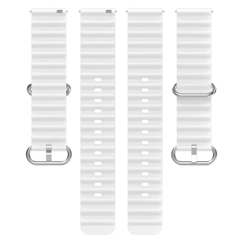 สายซิลิโคนสำหรับ zeblaze VIBE 7 /pro/lite Stratos 2/3 GTR 2/3 Pro BEYOND 2/3 Pro btalk 2ว่ายน้ำ NEO 3สร้อยข้อมือกีฬามหาสมุทร