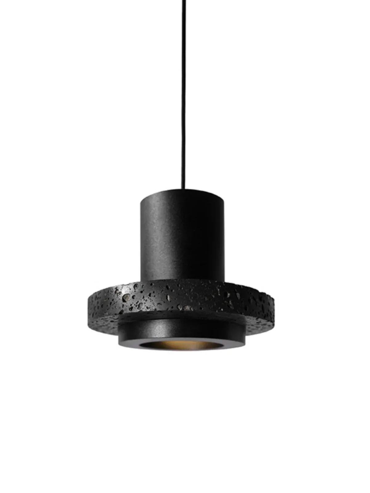 Minimalist creative black hole stone small chandelier restaurant cafe hot pot shop shop bedroom wine bar bedside entrance light