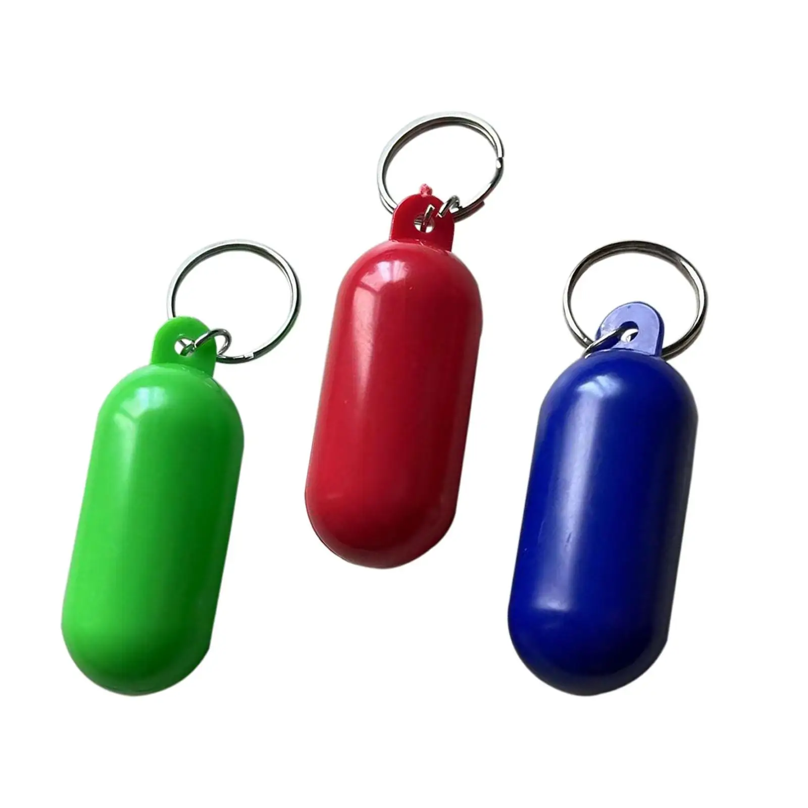 Floating Keychain Portable Key Ring Set Lightweight Pendant Water Buoyant Key Chain for Fishing Surfing Drifting Boating Rafting