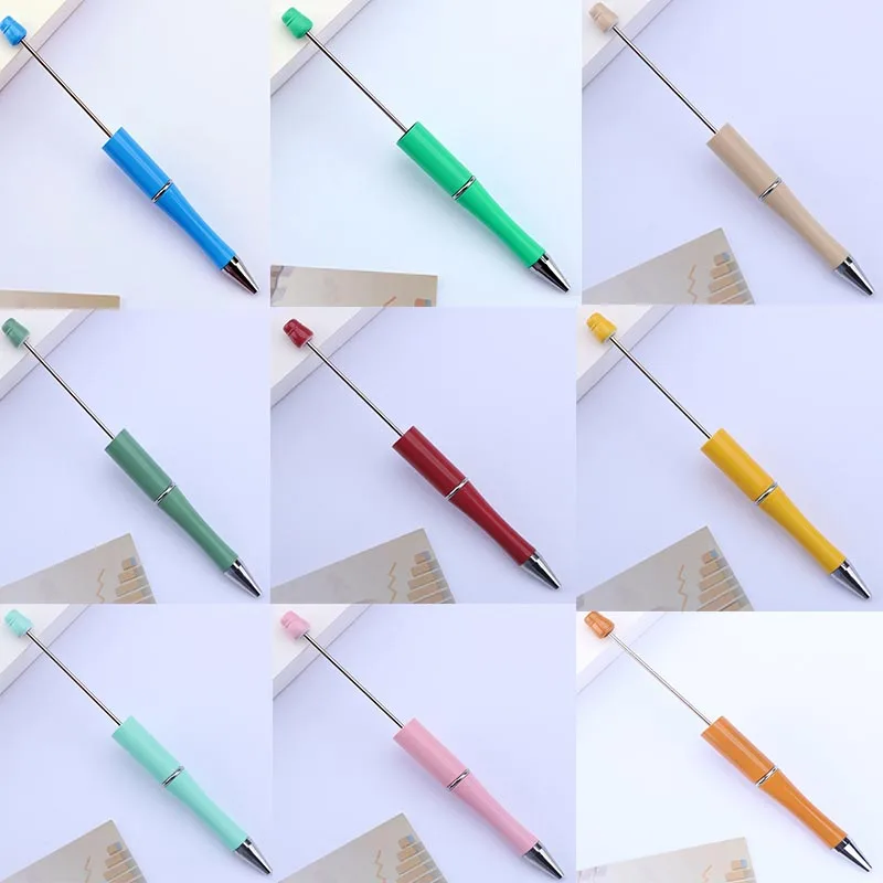 Imagem -05 - Caneta Esferográfica Frisada Imprimível Criativa Faça Você Mesmo Plástico Beading Pen Material de Escritório Escolar Papelaria Bonito Atacado 48 Pcs