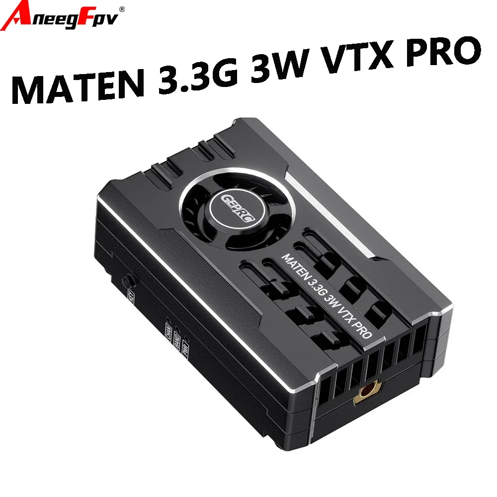 GEPRC MATEN 3.3G 3W 3000mW 40CH VTX PRO IRC Tramp OSD MMCX Image Transmission FPV TransmitterUniFly