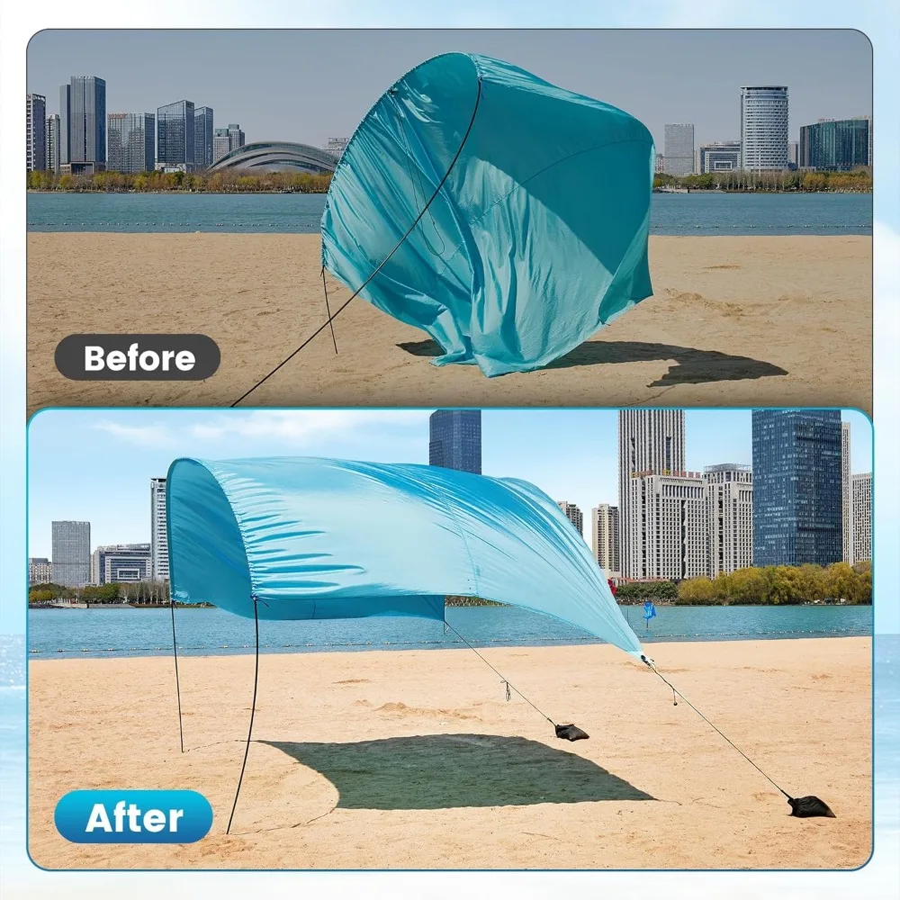 أوزان أكياس الرمل المحمولة على الشاطئ لثبات المظلة المقاومة للرياح #6