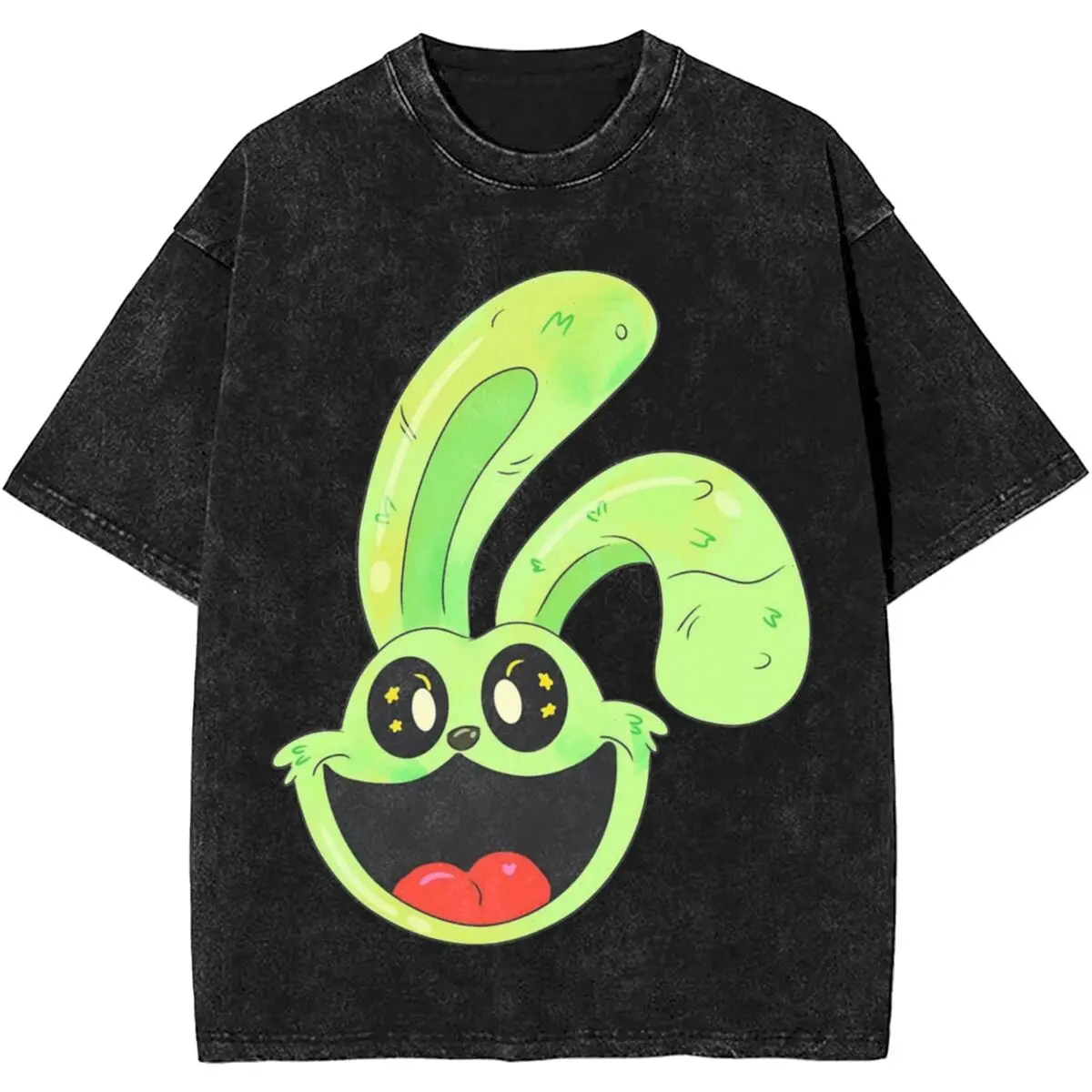 

Футболка Hoppy с надписью "смайлики", уличная одежда для мужчин и женщин, Милая футболка в стиле хип-хоп с рисунком кошки и спящего сна