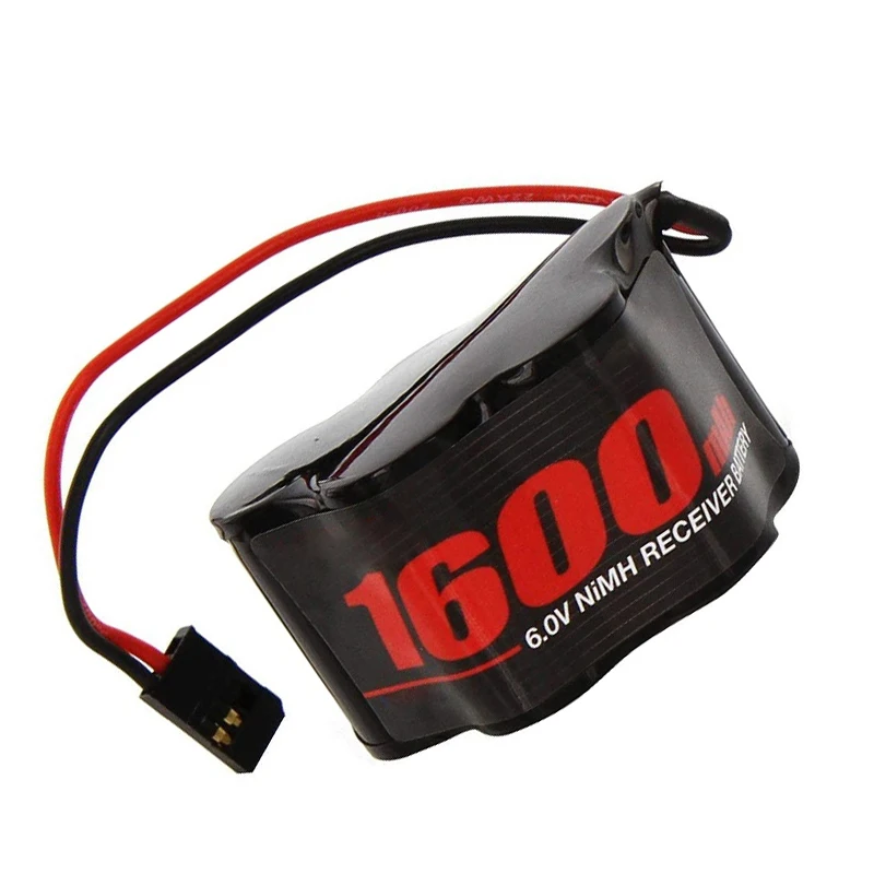 High-Capacity NiMH 6V 1600mAh 5-Cell Hump Receiver Rechargeable Replacement Battery Fits most popular RC Models