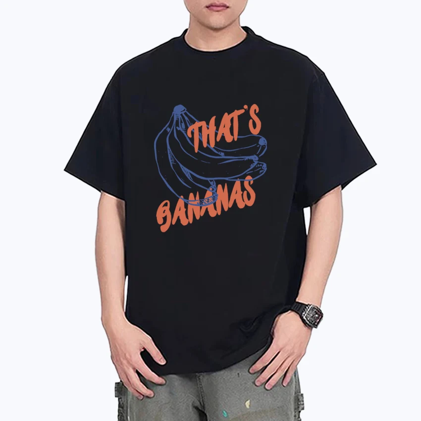 

2025 New Banana Fruit Graphics Fashion Tee shirt Men Women harajuku Cute Kawaii short sleeve T-shirts Unisex 100% Cotton T shirt