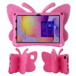 Safe oligTablet Case pour Enfants 10.5 Pouces Samsung Galaxy Tab A8 2022 SM-X200/X205/X207 Papillon Stand Cover Tab A7 Lite 8.7 T220