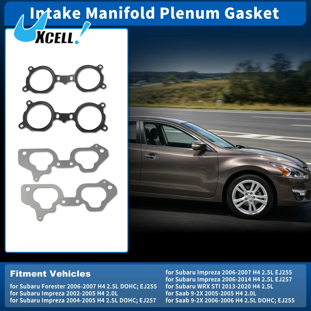 Junta de colector de admisión de motor Uxcell para Subaru Impreza 2002-2014, para Subaru WRX STI 2013-2020, para Saab 9-2X 2005-2006