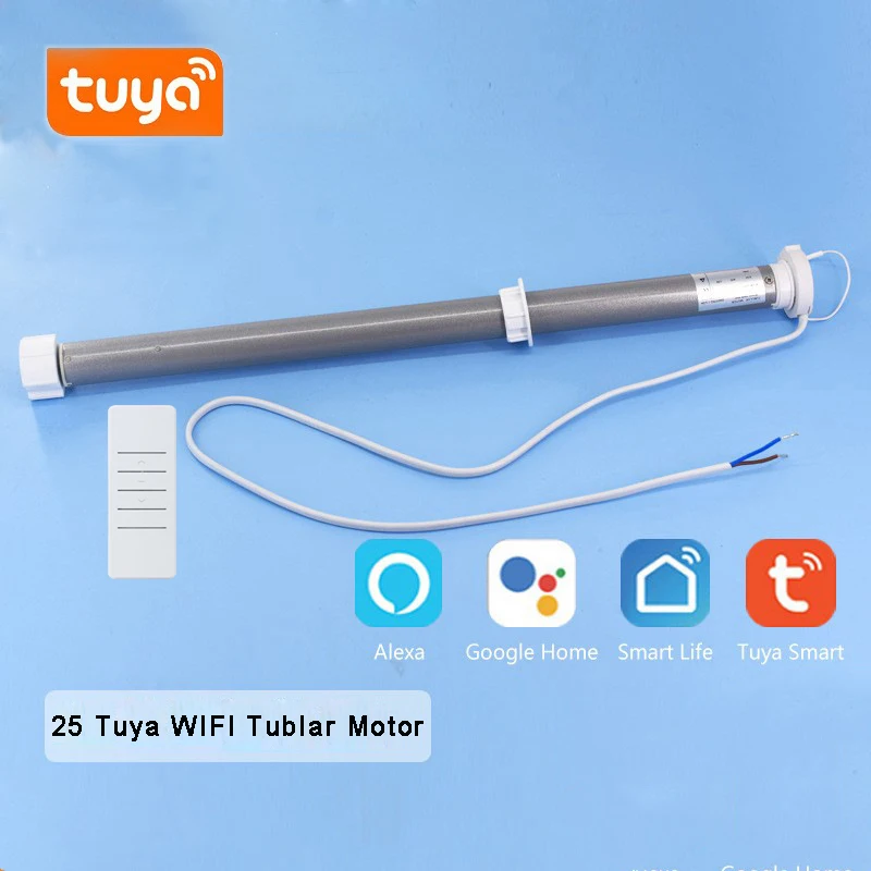 

Tuya 25mm Tubular Motor 110V 220V Automatic Electric Roller Blinds Shutter Motor DIY Smart Home Wifi Curtain Gooogle Home