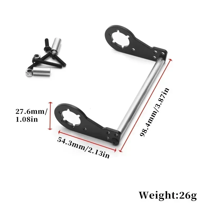 RC Auto Aluminium Hintere Stoßdämpferhalterung für Tamiya CW-01 Chassis Lunchbox Crawler Upgrades Teile