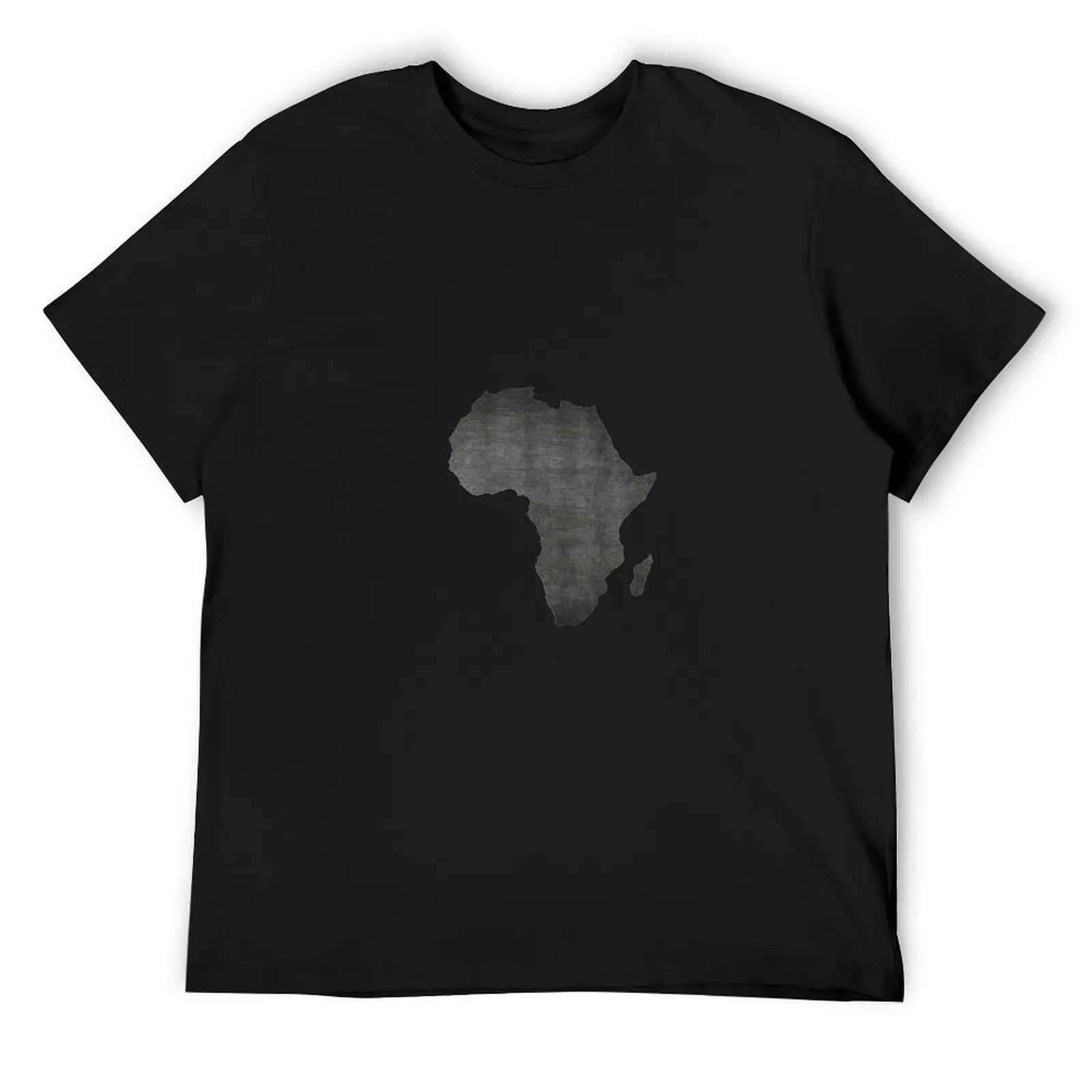 

Africa vintage map on gray background T-Shirt funny gifts tees funny costumes summer top plain t shirts men