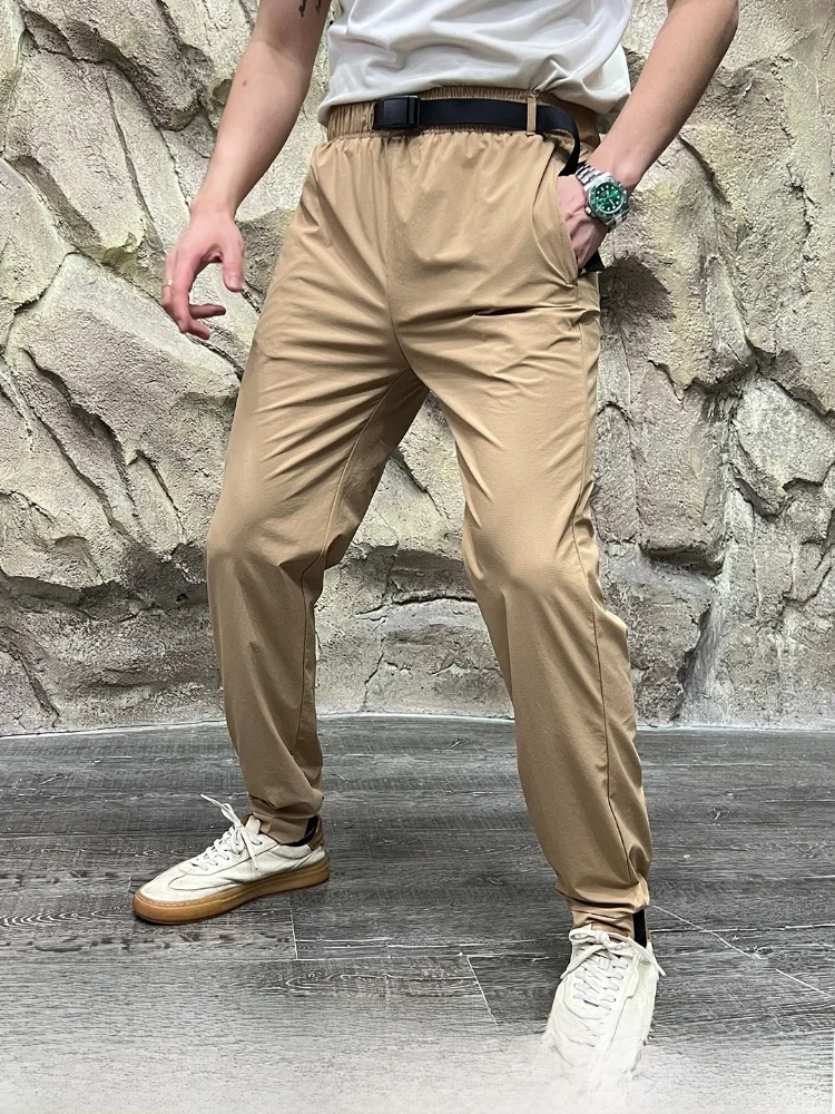 

Lightweight Breathable Qui-Drng Elastic Outdoor Casual Pants DWR Waterproof Fabric Spring Summer Busin Casual Sle
