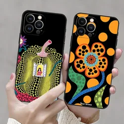 Pumpkin Yayoi Kusama Phone Case For Iphone 13ProMax 11 13 14 Pro Xs Max Mini Xr X 7 8 6 6s Plus Shell Coque