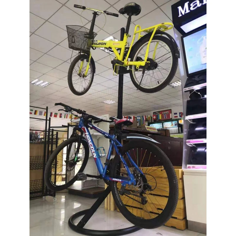 [Customized]Sports store men's cycling bike standdesign professional  bike display sales