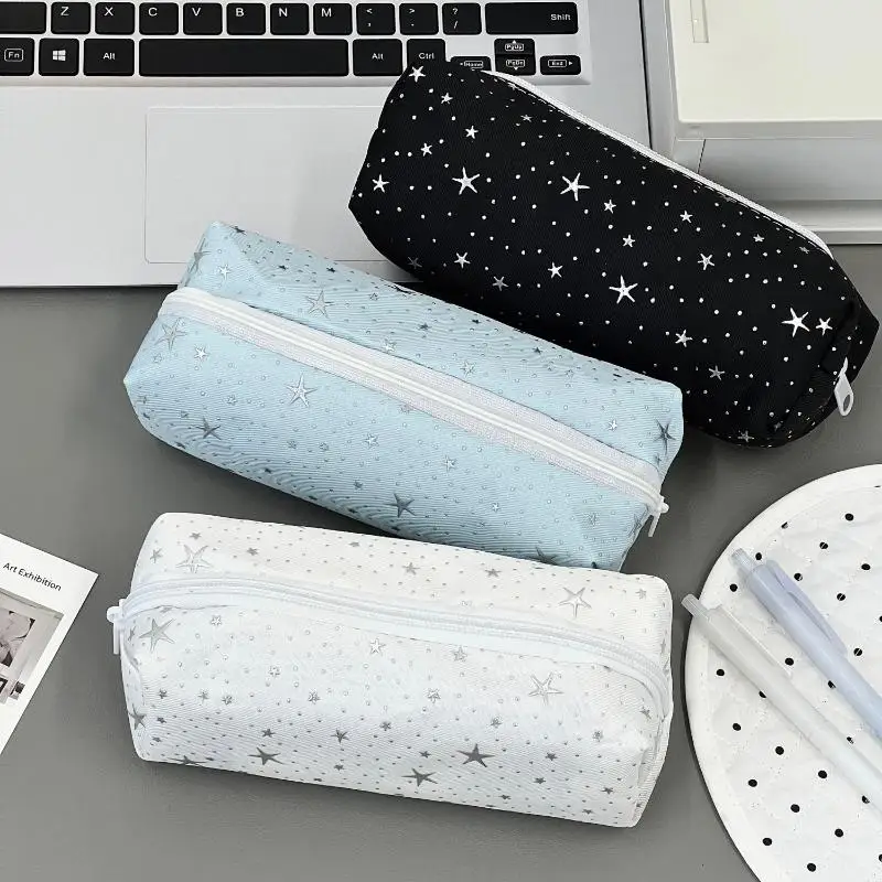 Stars Wave Point Leichtes Federmäppchen mit großer Kapazität, Cartoon-Motiv, für Schüler, Schulbedarf – Detail 5