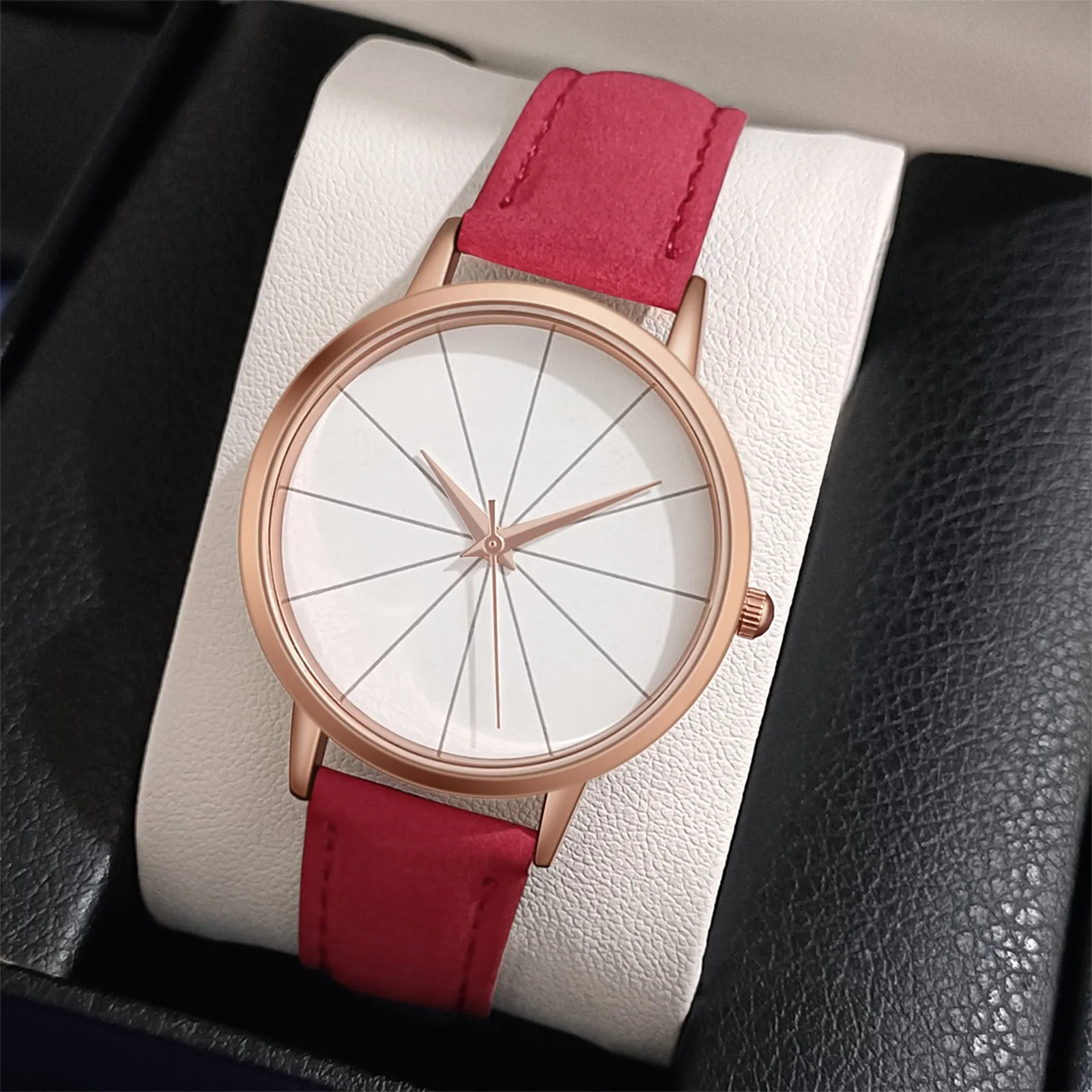 

Quartz Dial Digital Watch Frosted Leather Strap Ladies And Girls' Watch Quartz Movement Women Fashion Leather Strap Lady watch