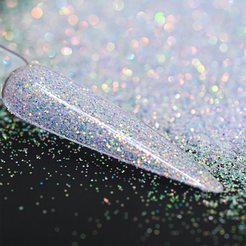 10 gr/beutel Glänzende Feine Glitter Nagel Pulver Maniküre Sparkly Chrom Pigment Staub Candy Coat Effekt Gel Polnisch Nail art Dekorationen