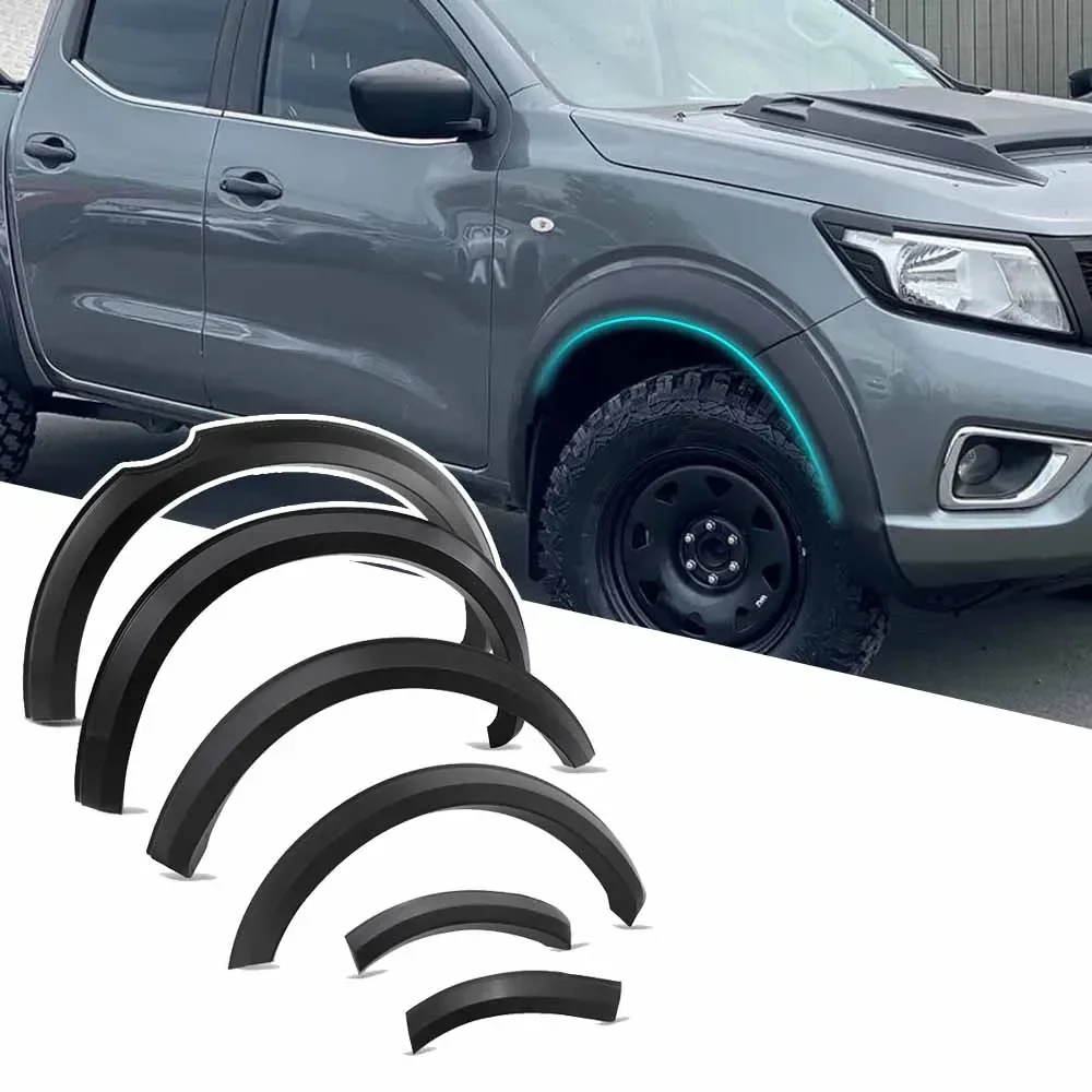 Slim Fender Flare Wheel Arch For Nissan Navara Frontier NP300 2015 2016 2017 2018 2019 2020 Mudguards (Not for AD Blue Model)