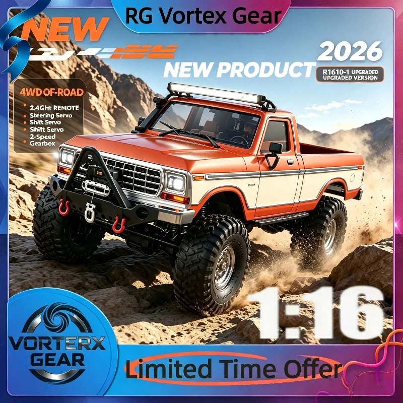 【In Stock】New R1610 Upgraded Remote Control Brushless Motor Pickup Truck Off-Road Climbing Full Proportion Four-Wheel Drive Car