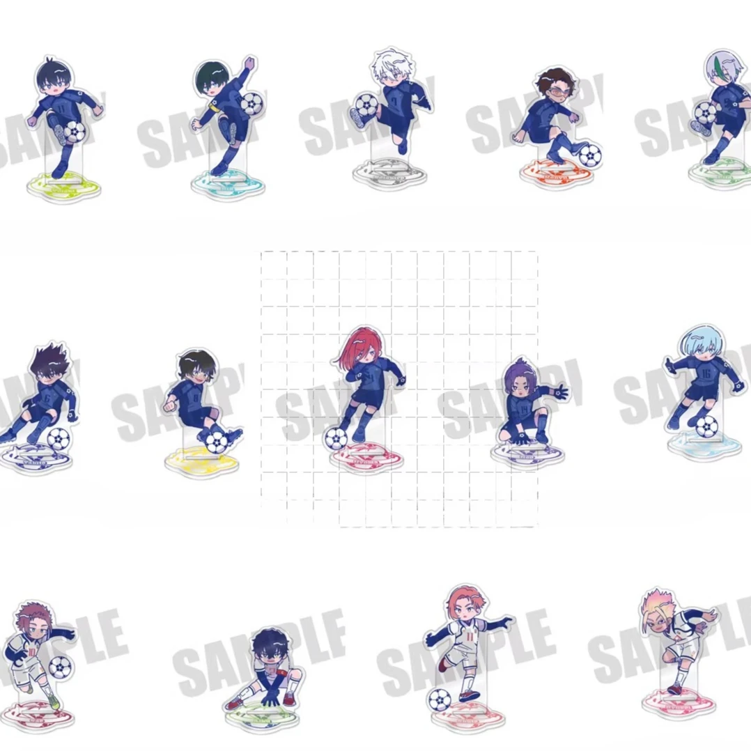 

Игра Isagi Yoichi Bachira Meguru Chigiri Hyoma Acrylic Stand Doll Anime Mikage Reo Nagi Seishiro Фигурка Модель Косплей Игрушка в подарок