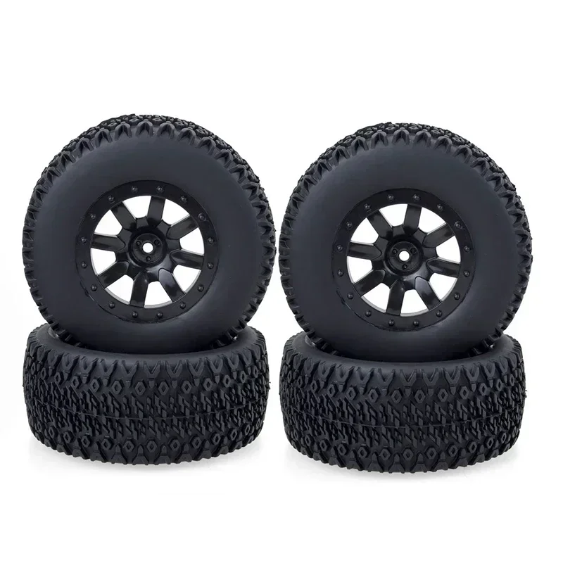 

ZD Racing RC Wheel 1:10 Short Course Truck Tires Set 12mm Hub Hex For Trxs Slash HPI VKAR Redcat HSP