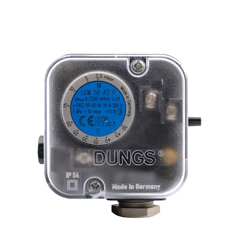 Interruptor de presión de quemador de gas esencial LGW50 A2P para componente de llave de caldera de vapor eficiente para piezas de caldera
