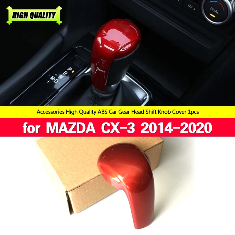 

Color ABS Gear Shift Knob Cover trim fit For Mazda 3 Mazda 6 Mazda2 CX5 CX3 CX8 CX9 CX-3 CX-5 CX-8 CX-9 2014-2020